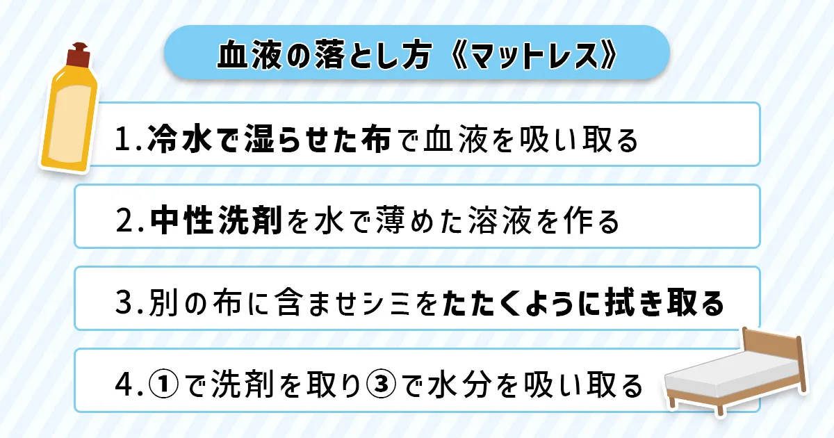 血液の落とし方手順